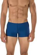 🏊 speedo men's swimsuit: square leg endurance+ solid - ultimate performance and durability logo