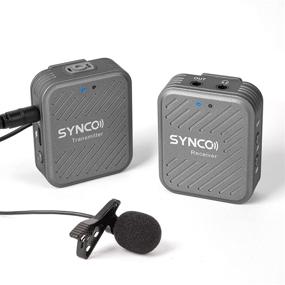 img 4 attached to 🎙️ SYNCO G1(A1) Беспроводная система лавальерного микрофона 2.4G с воротничковым микрофоном, клипсой для ведения видеоблогов на YouTube, камерой телефона планшета, совместима с ружейным микрофоном Rode, микрофоном SYNCO G1 Wireless Go