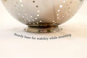 img 1 attached to 🥣 Premium ExcelSteel Colander Set: High-Quality Stainless Steel for Efficient Straining and Rinsing