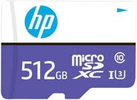 high-performance hp 512gb mx330 class 10 u3 microsdxc flash memory card - ultra-fast 100mb/s read speed, 4k uhd video, full hd, uhs-i, micro sd logo
