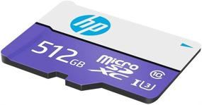 img 3 attached to Высокопроизводительная карта памяти High-Performance HP 512GB mx330 Class 10 U3 microSDXC – Скорость чтения 100 МБ/с, 4K UHD-видео, полноценное HD, UHS-I, Micro SD.