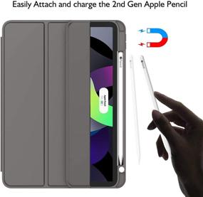 img 3 attached to ZryXal IPad Air 4 Case 2020 With Pencil Holder Tablet Accessories