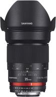 📷 samyang sy35m-c 35mm f1.4 fixed lens for canon black - high quality, versatile canon lens with f1.4 aperture logo