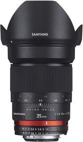 img 4 attached to 📷 Samyang SY35M-C 35mm F1.4 Fixed Lens for Canon Black - High Quality, Versatile Canon Lens with F1.4 Aperture