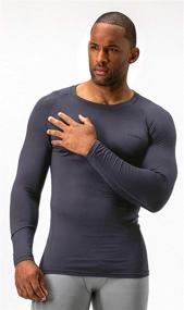 img 1 attached to 👕 DEVOPS 2-Pack Men's Thermal Compression Shirts with Long Sleeves