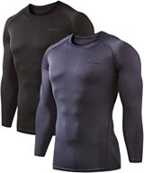 👕 devops 2-pack men's thermal compression shirts with long sleeves логотип