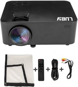 img 4 attached to 🎥 Luby Portable Movie Projector with Free Screen: Enhancing Fun at Campsites, Neighborhood Gatherings, and Backyard Movies