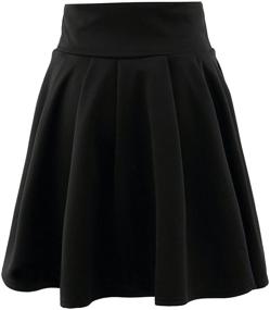 img 2 attached to ECDAHICC Womens Versatile Stretchy Flared Women's Clothing for Skirts