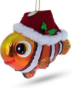 img 2 attached to BestPysanky Clownfish Santa Christmas Ornament