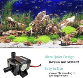 img 1 attached to 🐱 JuTai Cat Dog Fountain Pump Replacement: Mini Submersible Pump for DIY Water Fountain, Fish Tank Hydroponics, Ponds, Pet Water Dispenser, and Small Aquariums