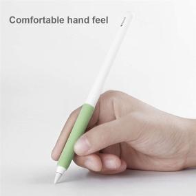 img 1 attached to 🖊️ Grip Holder for Apple Pencil - Compatible with Apple Pen 1st Gen & iPad Pencil 2nd Gen - White Accessories