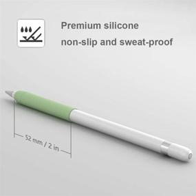 img 2 attached to 🖊️ Grip Holder for Apple Pencil - Compatible with Apple Pen 1st Gen & iPad Pencil 2nd Gen - White Accessories