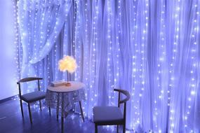 img 1 attached to ✨ JWTPRO Fairy Curtain Lights: 280 LED, 10ft Waterproof Twinkle Lights with Remote Control - Perfect for Bedroom, Party, Garden, Weddings & Birthdays!