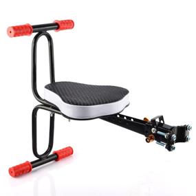img 4 attached to 🚲 PINCHUANGHUI Bike Safety Seat - Quick Dismounting Child Seat for Bicycles and Electrombiles with Armrest and Pedal - Black