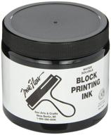 🎨 sax 1299777 true flow water soluble block printing ink - 16oz - black: vibrant & versatile solution for artists logo