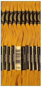 img 1 attached to 🧵 Durable DMC 6-Strand Embroidery Cotton 8.7 Yards Medium Topaz 117-783 (12-Pack) - Affordable Bulk Buy
