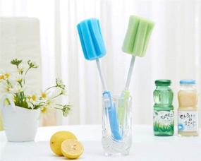 img 1 attached to 3PCS Sponge Cleaning Brush Adjustable