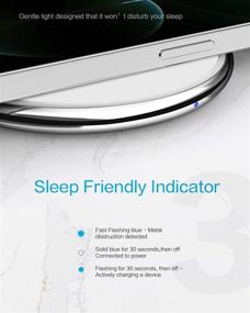 img 2 attached to 🔌 Vebach Aluminum Fast Wireless Charger | Qi Certified Charging Pad for iPhone 12 Pro Max, 12, 12 Mini, SE, 11, 11 Pro Max, XS, XR, 8 | Compatible with Galaxy S20, S10, S9, S8, Note 10, Note 9, and More