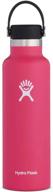 🍉 hydro flask water bottle (21 oz) with flex lid - standard mouth, watermelon design logo