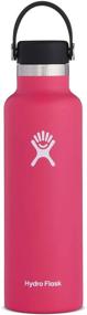 img 4 attached to 🍉 Hydro Flask Water Bottle (21 oz) with Flex Lid - Standard Mouth, Watermelon Design