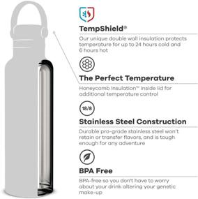 img 3 attached to 🍉 Hydro Flask Water Bottle (21 oz) with Flex Lid - Standard Mouth, Watermelon Design