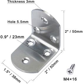 img 3 attached to 🔧 Enhance Stability and Durability with Boeray Stainless Corner Braces Bracket