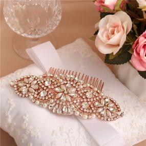 img 2 attached to LovShe Accessories Wedding Rhinestone Bridesmaid