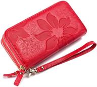blocking smartphone embossed capacity wristlet women's handbags & wallets for wristlets logo