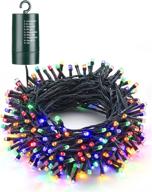 66 ft 200 led battery operated string lights, multi-color, waterproof, 8 modes & auto timer - mini lights for xmas decorations, home, party, holiday decor - outdoor & indoor use логотип