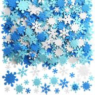 💫 add a magical touch to your christmas decor with 500 pieces of fresh style mini foam snowflake stickers logo