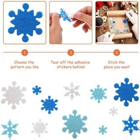 img 1 attached to 💫 Add a Magical Touch to Your Christmas Decor with 500 Pieces of Fresh Style Mini Foam Snowflake Stickers