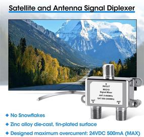 img 1 attached to avedio links SAT/ANT Diplexer: 2-in-1 📡 Waterproof Diplexer for Antenna and Satellite TV Signals