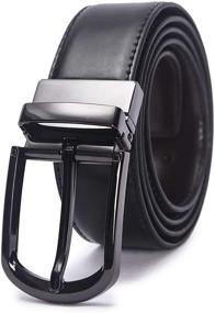 img 4 attached to Leather Reversible Baseball Accessories for Men's Belts - Compact and Versatile