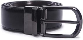 img 2 attached to Leather Reversible Baseball Accessories for Men's Belts - Compact and Versatile