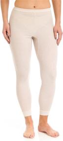 img 2 attached to Indera Women's Performance Rib Knit Thermal Pants with Silvadur Technology