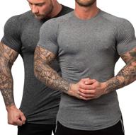 👕 urru men's 2-pack compression quick dry workout t-shirts - baselayer tee for gym training tops in sizes s-xxl логотип