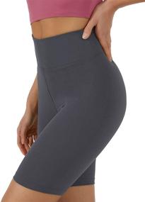 img 3 attached to 🩳 VALANDY High Waisted Biker Shorts for Women - 8" Soft Opaque Yoga Pants & Workout Shorts