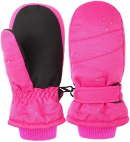 img 3 attached to Waterproof Outdoor Activities Girls' Accessories - Gloves and Mittens