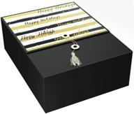 🎁 effortless ez gift box: karma stripes christmas box - no wrapping paper needed! logo