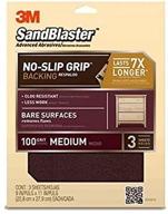 3m sandblaster 100 grit sandpaper for various surfaces logo