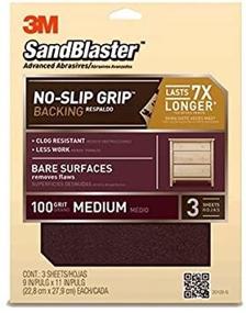 img 4 attached to 3M SandBlaster 100 Grit Sandpaper for Various Surfaces