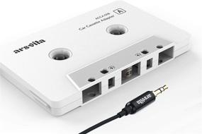 img 4 attached to 🚗 Upgrade Your Car Audio: Arsvita Cassette to Aux Adapter & 3.5 MM Auxillary Cable Tape Adapter Combo