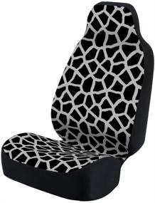 img 4 attached to 🦒 Giraffe Print Seat Cover - Stylish Protection for Your Bucket Seats!