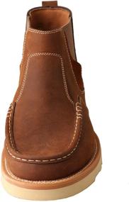 img 1 attached to Men's Twisted MCA0013 Oiled Saddle Size 7.5 Shoes