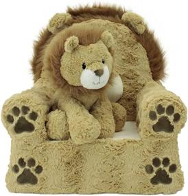 img 3 attached to 🦁 Comfortable and Cozy: Soft Landing Darling Duo Sweet Seat & Plush - Lion