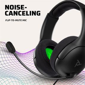 img 2 attached to 🎧 Enhance Your Gaming Experience with PDP Gaming LVL50 Wired Headset: Xbox One, Series X,S - PC, iPad, Mac, Laptop Compatible - Noise Cancelling Mic, Bass Boost, Lightweight, Comfortable Over Ear Headphones - Black