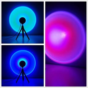 img 3 attached to 🌈 16 Colors RGB Sunset Lamp Projection: Remote Control Rainbow LED Light for Photography, Party, and Christmas Decor