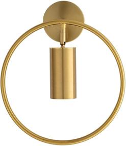 img 4 attached to 🔆 Traseia LED Wall Sconce Modern Indoor Wall Light Fixture for Bedroom Bathroom Living Room, Hotel, Bar Hallway - Metal Wall Lamp (Gold, AC110-277V)