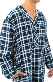 img 2 attached to 👕 Comfortable Men's Sleepwear: Alexander Del Rossa Nightshirt A0471N26SM for Leisure & Lounging