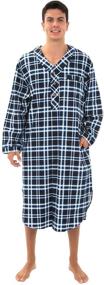 img 4 attached to 👕 Comfortable Men's Sleepwear: Alexander Del Rossa Nightshirt A0471N26SM for Leisure & Lounging